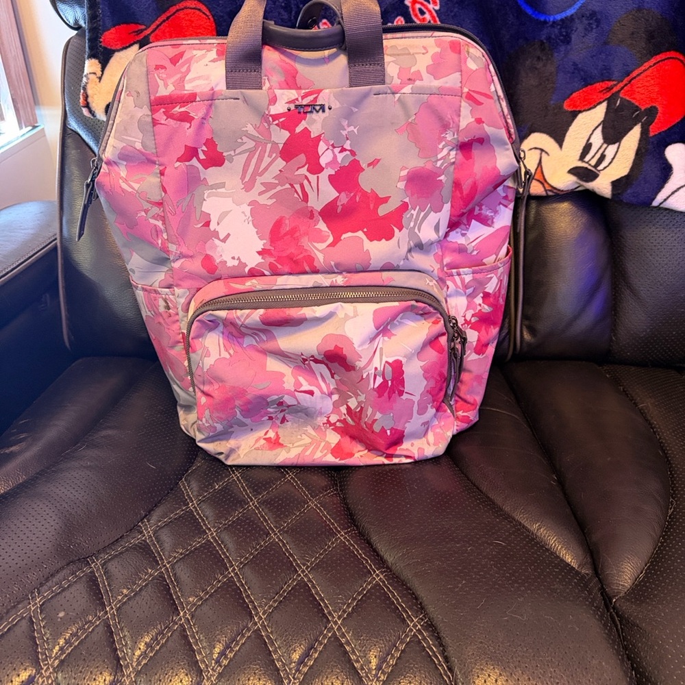 Floral Pink and Purple Backpack